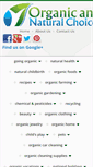 Mobile Screenshot of organicandnaturalchoices.com